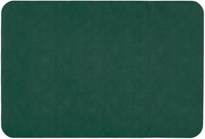 Bathroom Mat Quick Dry, Bathroom Rugs Non Slip Washable Thin Absorbent Bath Mat Fits Under Door Bathroom Floor Mat Perfect for Bath, Shower, or Sink 24"x36" Dark Green