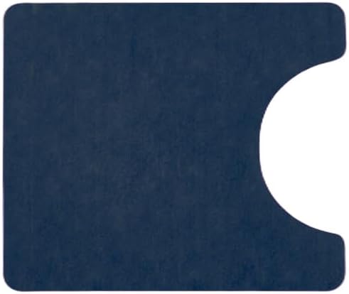 Toilet Rug, Thin Toilet Rugs U Shaped Washable Non Slip Absorbent Quick Dry Low Pile Toilet Mat, 20"x24" U Shape Navy Blue