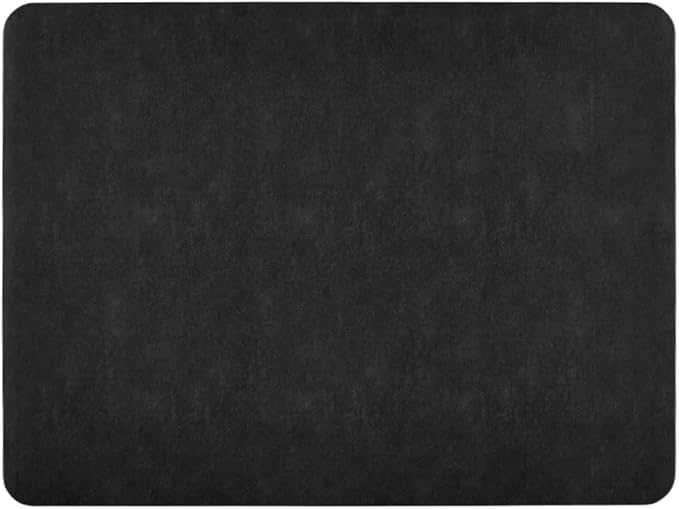 Black Bath Mat, Bathroom Rugs Non Slip Washable Thin Absorbent Quick Dry Bath Mat Fits Under Door Bathroom Floor Mat Perfect for Bath, Shower, or Sink 36"x48" Black