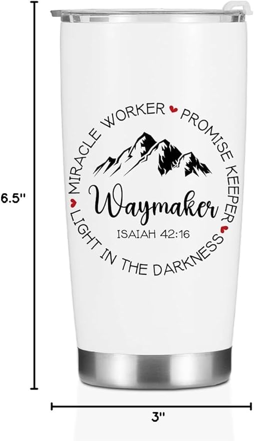 Christian Gifts for Women Her Tumbler, Inspirational Bible Verse Scripture Gifts Birthday Christmas, Faith Religious Coffee Mug Stainless Steel Vacuum Insulated Double Wall Travel Cup with Lid,20oz