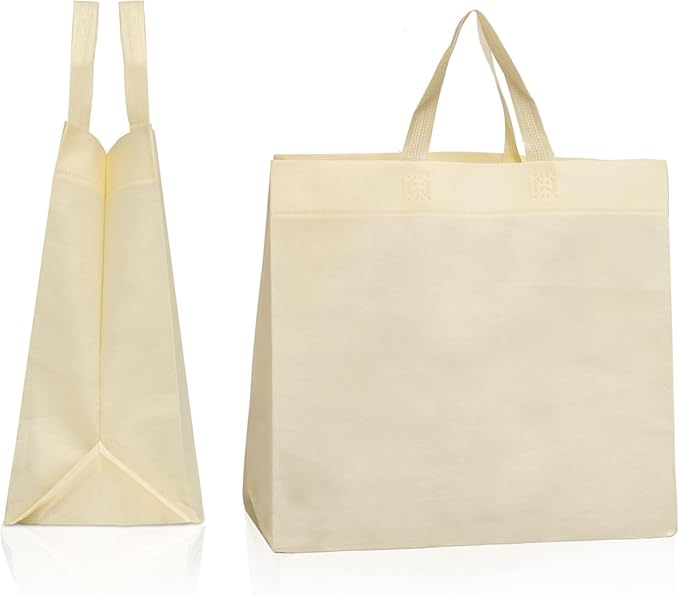 Simply Cool 200 Pack Medium Reusable Eco-Friendly Grocery Shopping Bags 12.6"x6.3"x11.8" Durable Recyclable Washable Foldable Portable Tote Bags Bulk