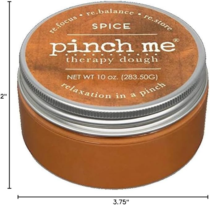 Pinch Me Therapy Dough - Holistic Aromatherapy Stress Relieving Putty - 10 Ounce (Spice)