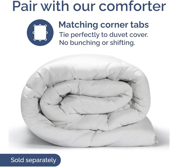 Duvet Cover King Size Set - Extra Soft King Size Duvet Cover 104 x 90 with 2 Pillow Shams - Hotel Luxury, Easy Care and Fade Free with Zipper Closures & Ties - Comfy, Breathable Bedding Set (Ivory)