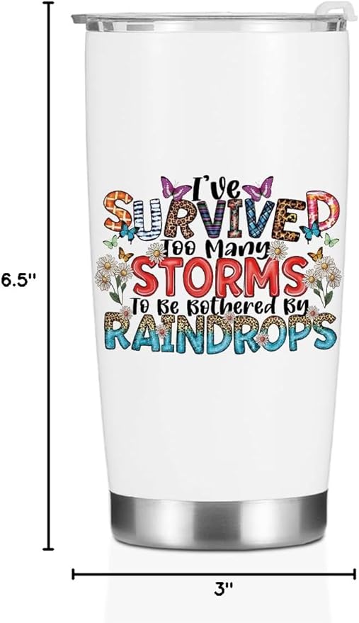 Inspirational Quotes Tumbler, Motivational Butterfly Gifts for Women Girls Boss Day Birthday Christmas, Affirmation Coffee Mug Stainless Steel Vacuum Insulated Double Wall Travel Cup with Lid,20oz