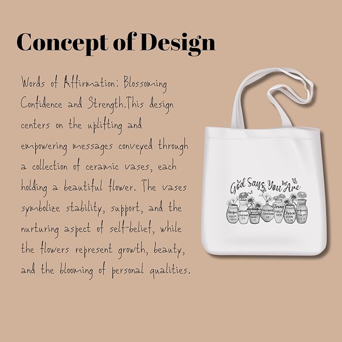 Tote Bag for Women, Canvas Tote Bag with Pockets,Canvas Shopping Bags,Reusable Grocery Bags