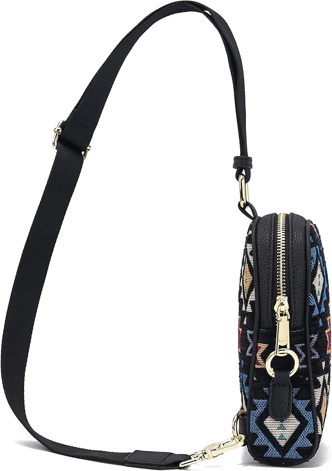 INICAT Travel Small Sling Bag Leather Crossbody Bags for Women Fanny Packs Cross Body Bag for Woman Cross Body Purses