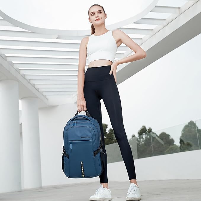 Blue Business Laptop Backpack for Men Women, 30L Anti-Theft Carry on Travel Backpack Flight Approved for Airplane, Adults Back pack Bag for Work, Commuting, Weekend Casual Daypack