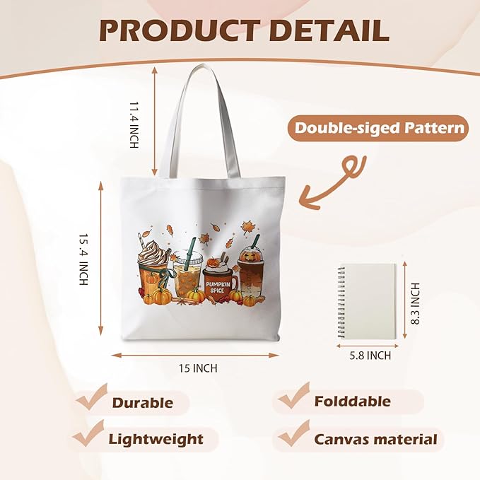 Halloween Tote Bag, Halloween Gifts for Women, Horror Tote Bag, Reusable Grocery Bags Shopping Bags