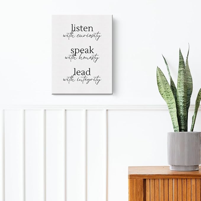 Inspirational Canvas Wall Art Framed HR Office Decor Paintings Canvas Prints Motivational Poster for Home Office Living Room Bedroom Kitchen Cafe Restaurant Garage Wall Decor Artwork Decorative