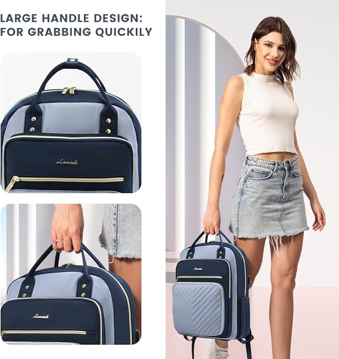 LOVEVOOK Laptop Backpack for Women,15.6 Inch Laptop Computer Bag Travel Backpack Purse,Waterproof Work Business Backpack