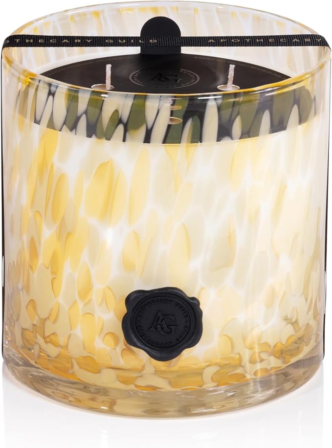 Zodax Apothecary Guild Scented Opal Glass Jar Candle- 50 oz/3-Wick - Portofino