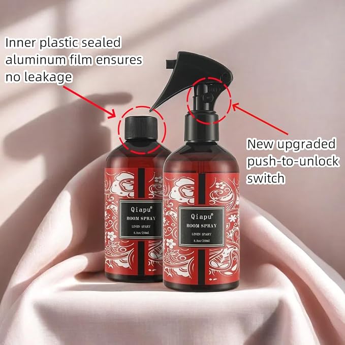 Natural Rose Linen and Room Pure Essential Oils for Pillow Spray for Bedding Pillows Sheets Curtains and Fabric Aromatherapy Spray