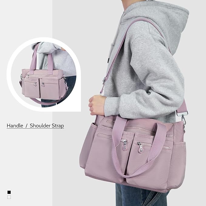 Tote Bag for Women Canvas Handbags for Woman Crossbody Bags with Multiple Pockets