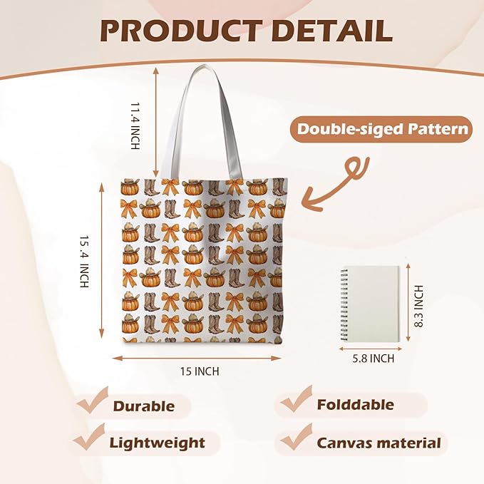 Halloween Tote Bag, Halloween Gifts for Women, Horror Tote Bag, Reusable Grocery Bags Shopping Bags