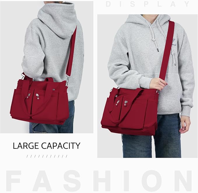 Tote Bag for Women Canvas Handbags for Woman Crossbody Bags with Multiple Pockets