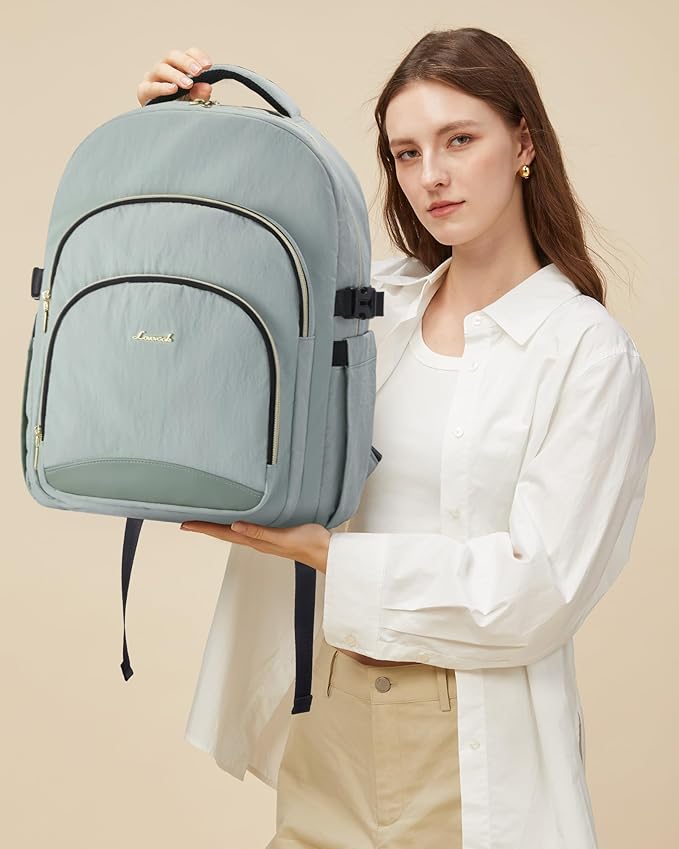 LOVEVOOK Laptop Backpack for Women, 15.6-Inch Work Backpack, Back to School Bookbag for College Student Teen Girls, Casual Personal Item Travel Bag Business Computer Daypack for Teacher Nurse, Gift