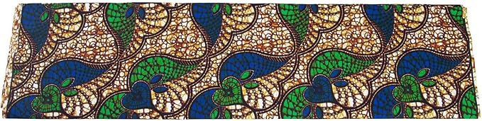African Fabric 6 Yards Polyester Ankara Print Fabric for Sewing DIY Craft Projects Party Clothing M8