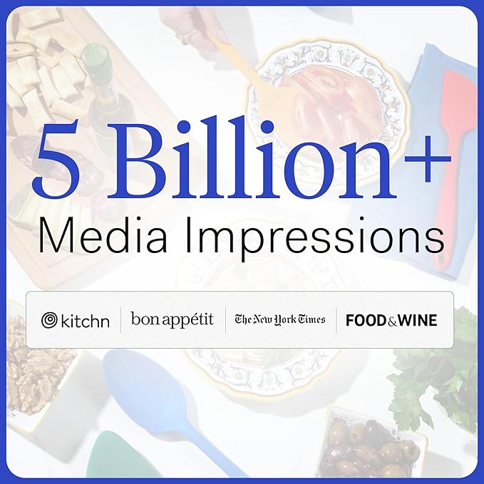 GIR: Get It Right 5-Piece Silicone Ultimate Kitchen Utensils Set - Ladle, Spatula, Flip, Spoon & Spoonula - Non-Toxic Cooking Utensils for Nonstick Cookware, Cooking and Baking - Navy