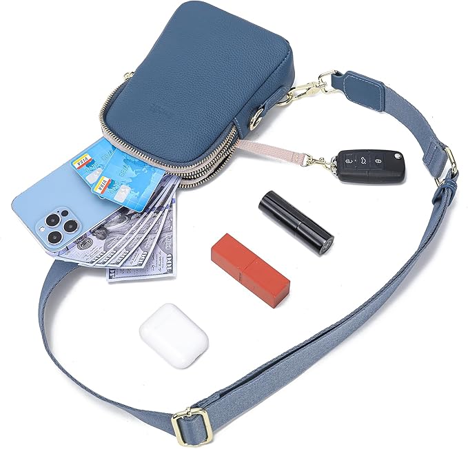 INICAT Travel Small Sling Bag Leather Crossbody Bags for Women Fanny Packs Cross Body Bag for Woman Cross Body Purses