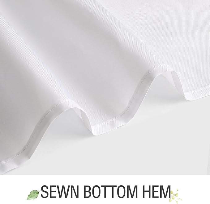 Gibelle Extra Long Shower Curtain 72 x 84, Tall Sage Green Floral Fabric Shower Curtain, Watercolor Plant Eucalyptus Leaves Bathroom Curtains Shower Set with Hooks