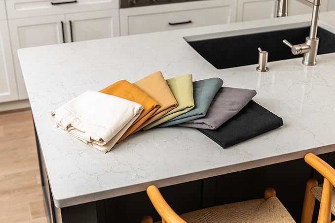 VeraMia Canvas Grocery Bag 3pc XL Set with Real Pockets, Long Shoulder Strap and Short Handle. Heavy Duty, Foldable, Washable