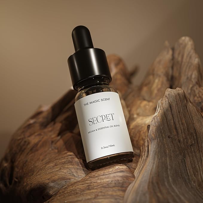 Secret Diffuser Oil - Cold-Air & Ultrasonic Scented Oils for Diffuser - Essential Oils for Diffusers Aromatherapy - Rose and Jasmine Oil - 0.3 fl oz, 10 mL