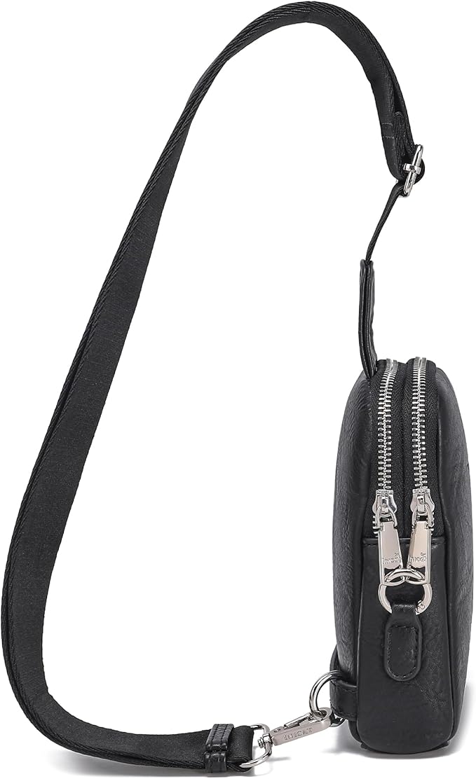 INICAT Travel Small Sling Bag Leather Crossbody Bags for Women Fanny Packs Cross Body Bag for Woman Cross Body Purses