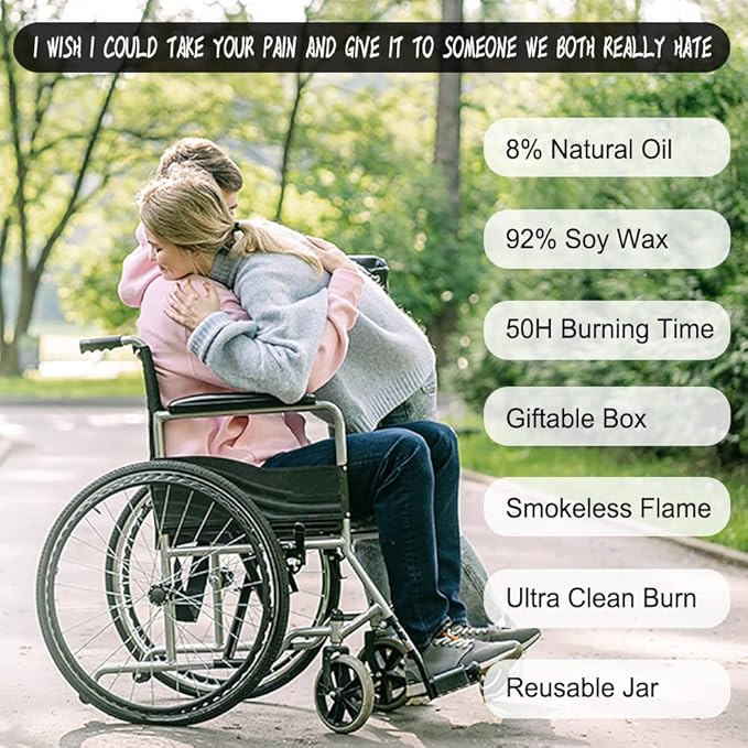 Get Well Soon/Feel Better Gifts for Women Men, Inspirational Candles, Consolation Gift, Mercy, Cheer Up, Condolence Gifts for Women Men