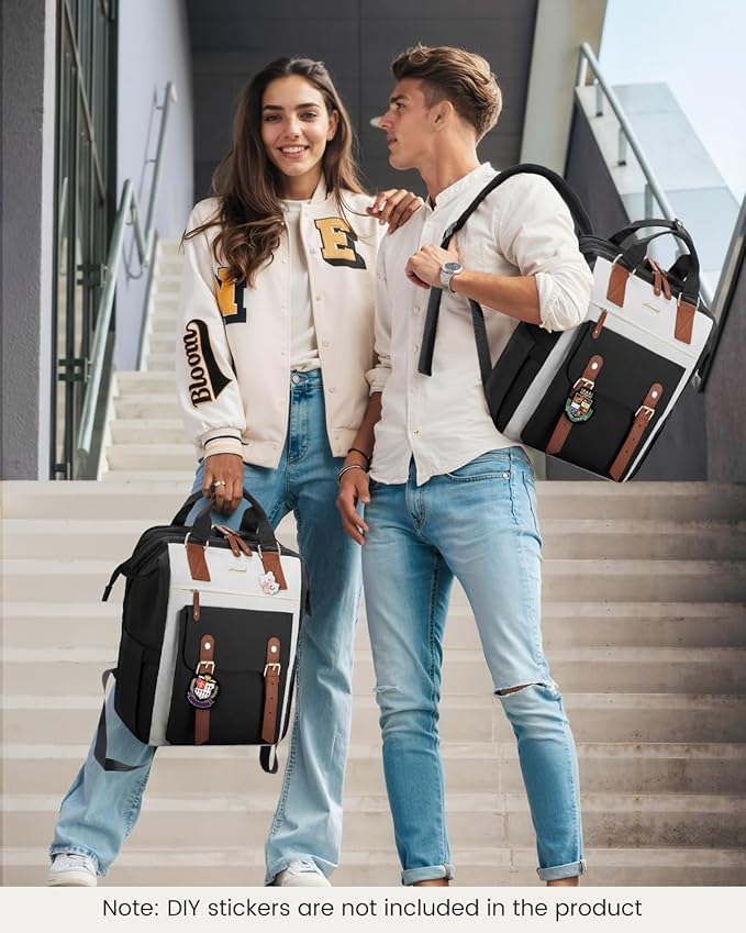 LOVEVOOK Laptop Backpack For Women, Teacher Work Computer Backpack with Laptop Compartment, Nurse Bags Business Laptop Bag Purse, Water-Resistant Travel Back pack College Backpack, 15.6 Inch, Upgraded