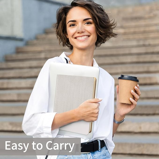 Lined Journal Notebook for Work College Ruled Note Book 5.79"x8.27" A5 PU Leather Daily Journaling 216 Pages for Women Men Writing Home School Supplies Business (A5 Lined 216pages, 06-Grey)