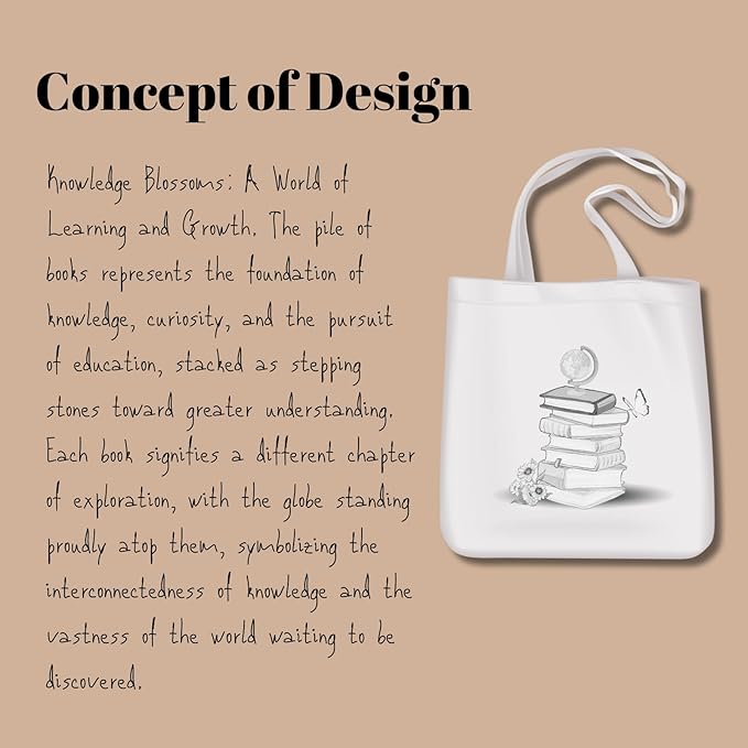 Tote Bag for Women, Canvas Tote Bag with Pockets,Canvas Shopping Bags,Reusable Grocery Bags