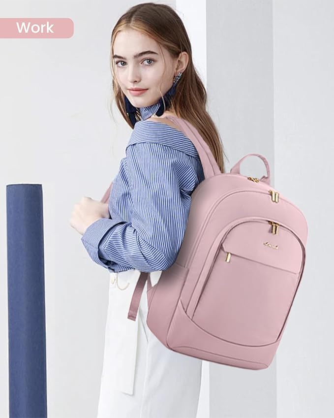 LOVEVOOK Laptop Backpack for Women, 17.3 Inch Business Backpack Purse, Large Capacity Casual Daypack, Work Computer Backpack, Travel Backpack for Teacher, nurse, Gift