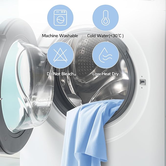 Outpain 6 Pack Spandex Baby Blue Round Tablecloths for 60in Tables, 120Inch Stretchy Fitted 5FT Round Table Clothes,Wrinkle Free Table Cover with Skirt for Wedding Party Dining Banquet