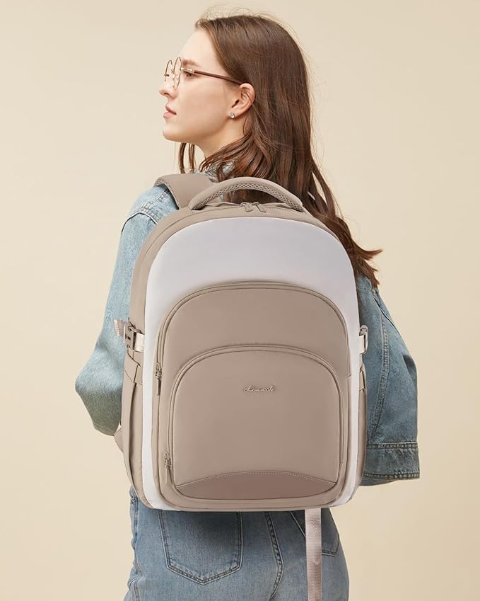 LOVEVOOK Laptop Backpack for Women, 15.6-Inch Work Backpack, Back to School Bookbag for College Student Teen Girls, Casual Personal Item Travel Bag Business Computer Daypack for Teacher Nurse, Gift