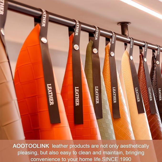 Faux Leather Throw Pillow Covers 16X16 Inch Barcelona Brown Outdoor Modern Farmhouse Solid Decorative Pillow Covers for Room Couch Living Bedroom Bed Sofa