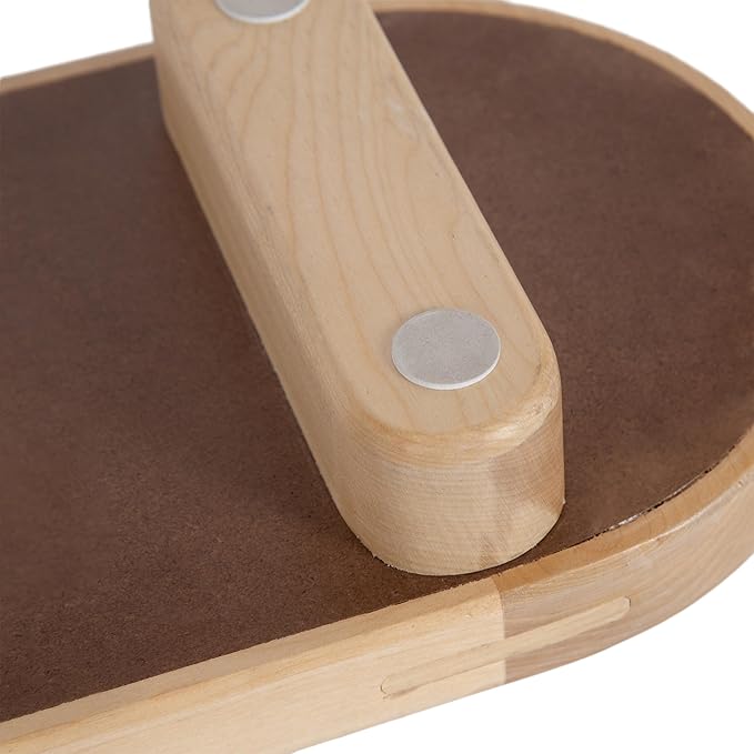 Kate and Laurel Planche Decorative Capsule Woven Tray with Solid Wood Frame, 27 x 8, Natural Brown, Modern Slim Wood Rectangle Serving Tray for Living Room