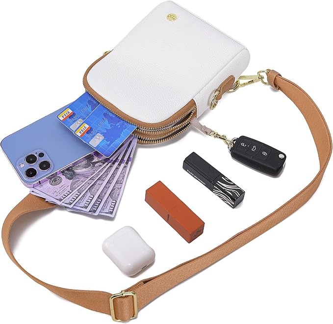 INICAT Travel Small Sling Bag Leather Crossbody Bags for Women Fanny Packs Cross Body Bag for Woman Cross Body Purses