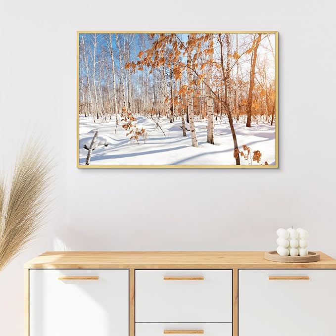 Golden State Art, 20x30 Aluminum Picture Frame, Gold Metal Thin Poster Frames for 20 x 30 inch Photo, Acrylic Front, Wall Hook for Horizontal or Vertical Display, 3 Pack