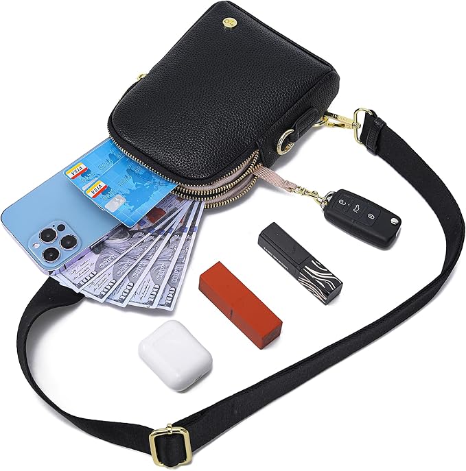 INICAT Travel Small Sling Bag Leather Crossbody Bags for Women Fanny Packs Cross Body Bag for Woman Cross Body Purses