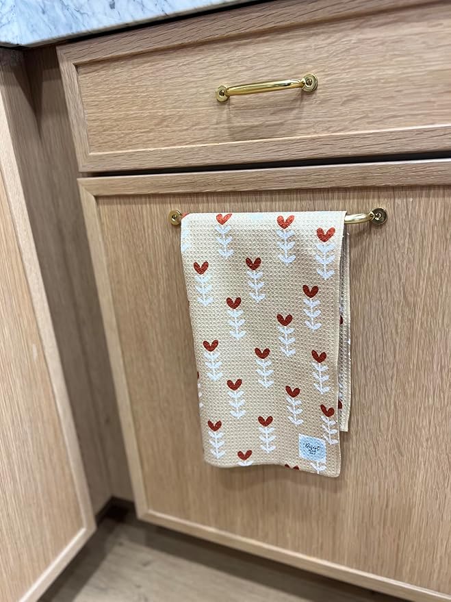|| 3 Pack|| Double Sided || Not Your Ordinary Dish Towels || Waffle Weave Microfiber|| Highly Absorbent || Hanging Loop || Dish Cloths || Modern || Designer Prints || Valentines
