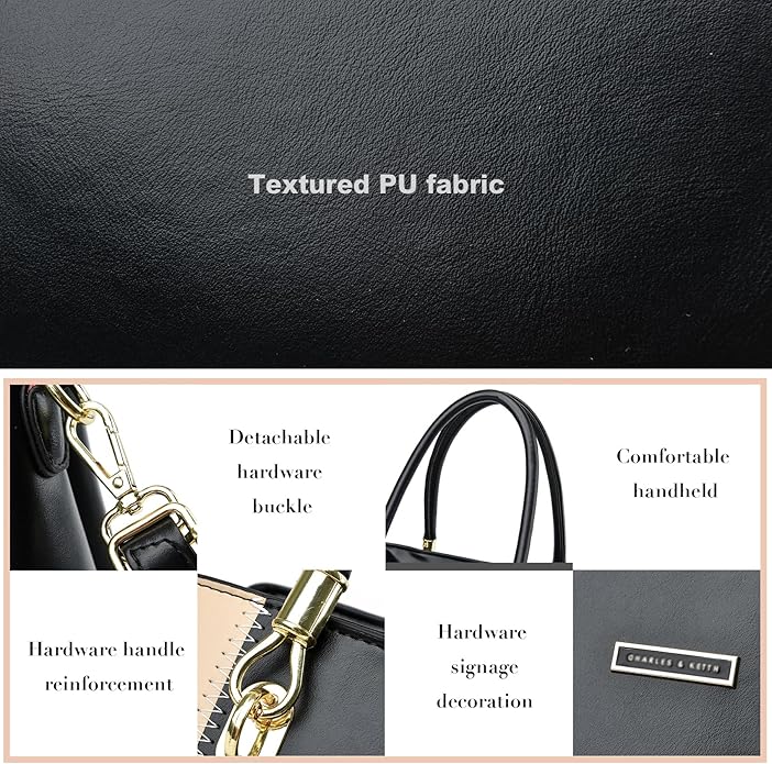 KURGOOL Women Purses and Handbags Top Handle Satchel Shoulder Bags Messenger Tote Bag for Ladie