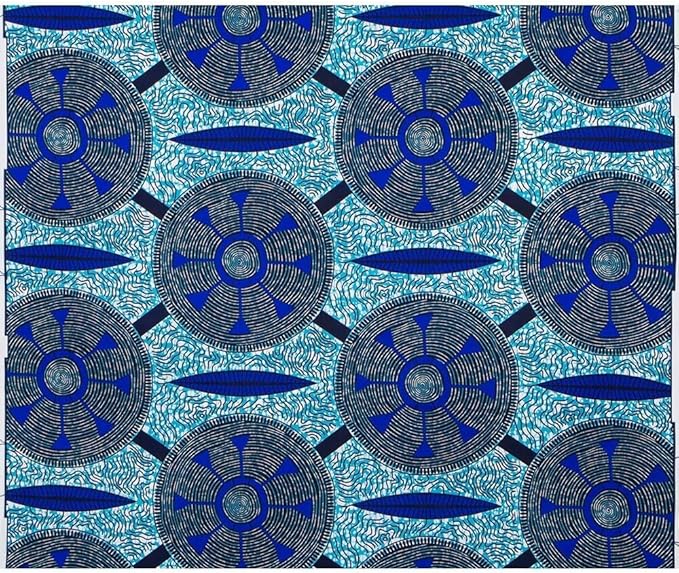 African Fabric 6 Yard Printed Wax Cloth African Ankara Fabric for Party Dress