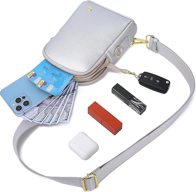 INICAT Travel Small Sling Bag Leather Crossbody Bags for Women Fanny Packs Cross Body Bag for Woman Cross Body Purses