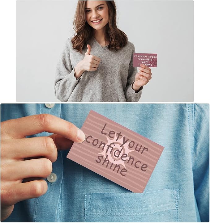 Outus 120 Pcs Motivational Encouragement Quote Cards Inspirational Kindness Appreciation Gratitude Business Cards Encouragement Mini Note Cards, 30 Styles, 3.5 x 2 Inch(Retro Style)