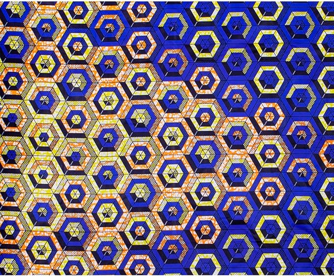 African Fabric 6 Yard Ankara Fabric Tribal Print Fabric for Party Dress