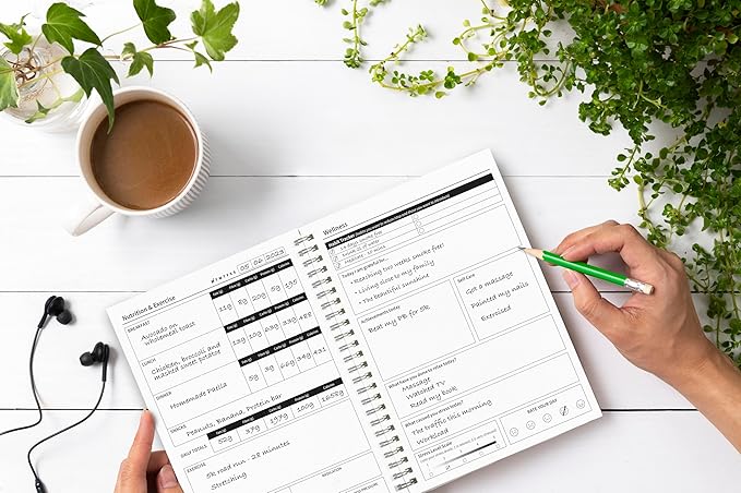 Better Health - Exercise, Nutrition & Wellness Journal - Stay healthy with our handy, simple tracking charts - A5 size with 104 undated pages - For A Happier, Healthier Life (Teal)