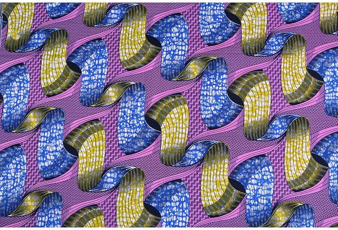 African Wax Prints Fabric New Ankara Bazin 6 Yards African Fabric for Party Dress A12
