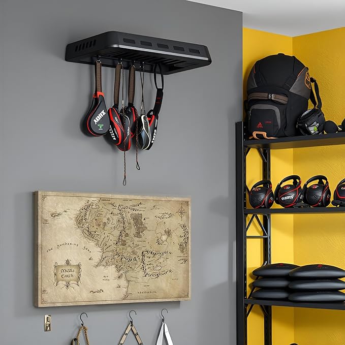 Middle Earth Map Wall Art Canvas Print - Fantasy Map of Middle Earth - 12''H x 18''W with Inner Wooden Frame - Lightweight & Easy to Hang - Perfect for Bedroom, Game Room Decor