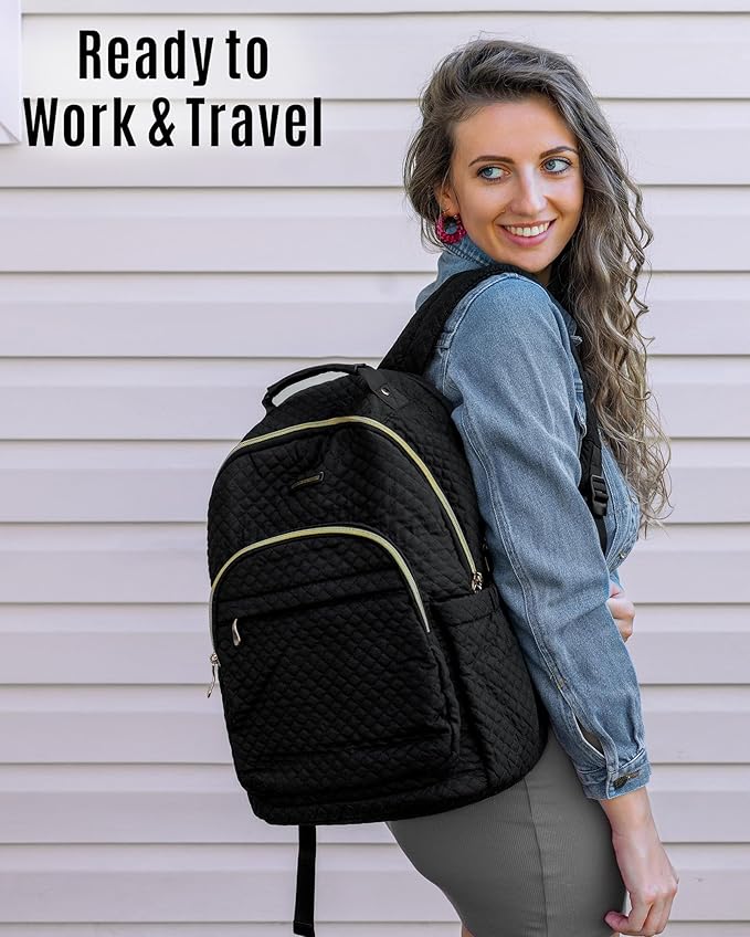 LIGHT FLIGHT Women Backpack for Work Laptop Backpack Women Travel Backpack Laptop Bag 15.6'' Laptop backpack
