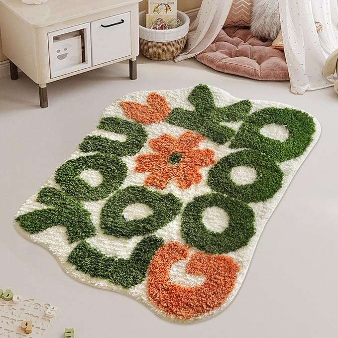 You Look Good Bath Mat, Fun Bathroom Rug,Green Bathroom Mat Cool Rugs for Bedroom Non Slip Microfiber Plush Cool Rugs for Bedroom Washable Absorbent for Bathtub 21"x25"